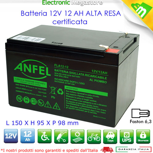 Batteria piombo ricaricabile