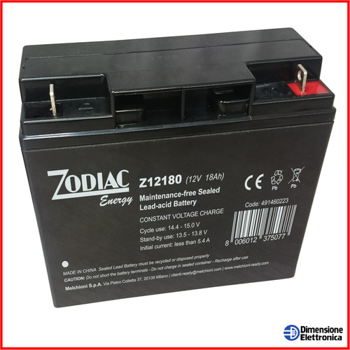 Batteria piombo 12v 18ah - piombo,