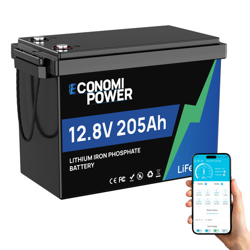 Batteria 12v 205ah lifepo4 - batteria, con