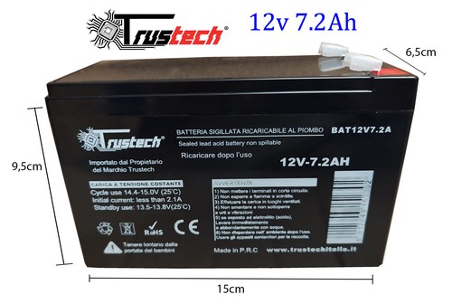 Batteria 12v 2ah - batteria, al
