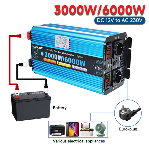 3000w 6000w sinusoidale puro - 3000w,