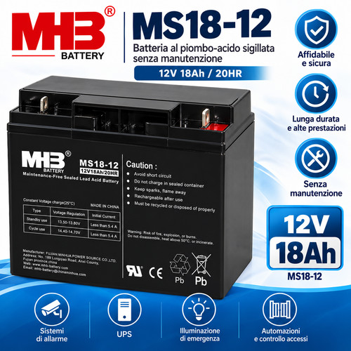 Batteria mhb ms18 - mhb, 18ah