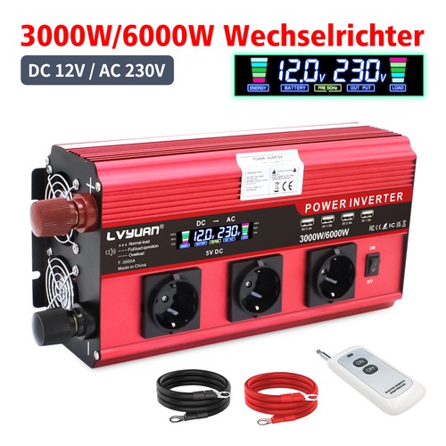 3000w 6000w 12v - a, 230v
