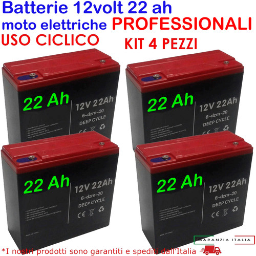 Batterie piombo 12v 24ah uso - 4,