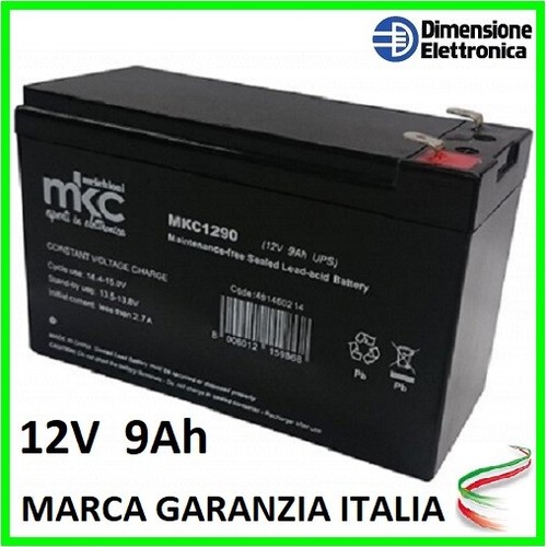 Batteria 12v 9ah ups piombo - batteria,