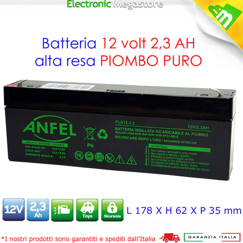 Batteria allarme 12v 3ah al - batteria,